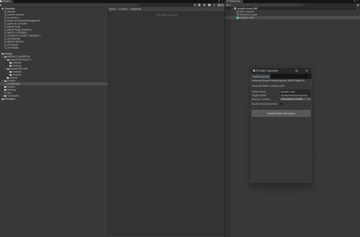 FBX to Prefab Converter