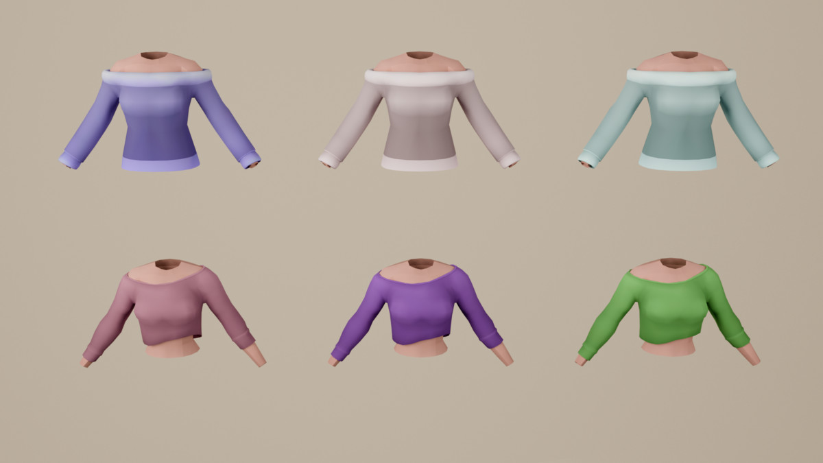 Modular Female Character Creator