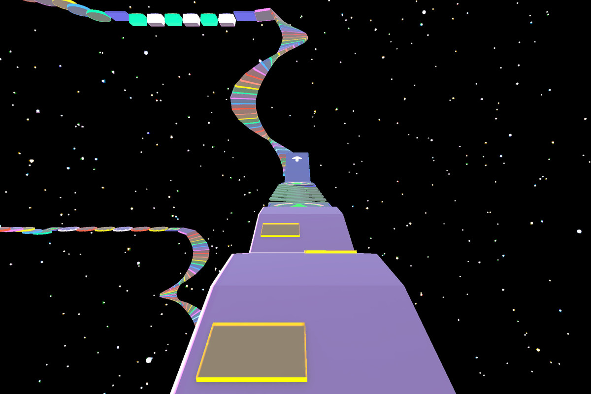 Neon Obby Parkour Tower-3D Modular Platformer Environment Pack-Mobile Optimized