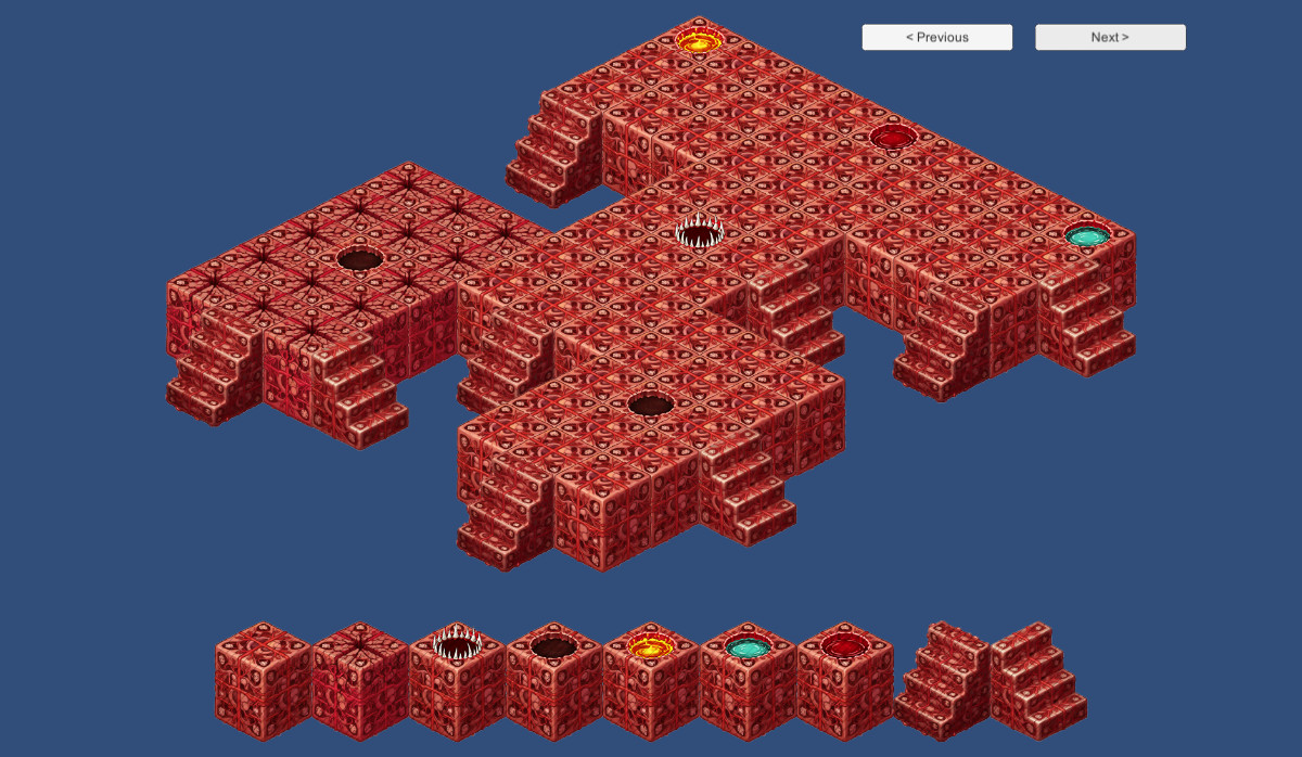 2D Isometric Modular Tileset – Flesh, Blood & Skull