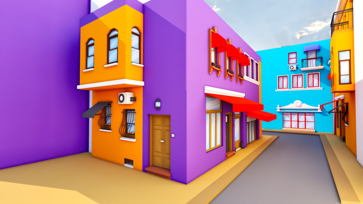 Modular Eastern City Low Poly Istanbul [Enterable Interior] [Desktop & Mobile]