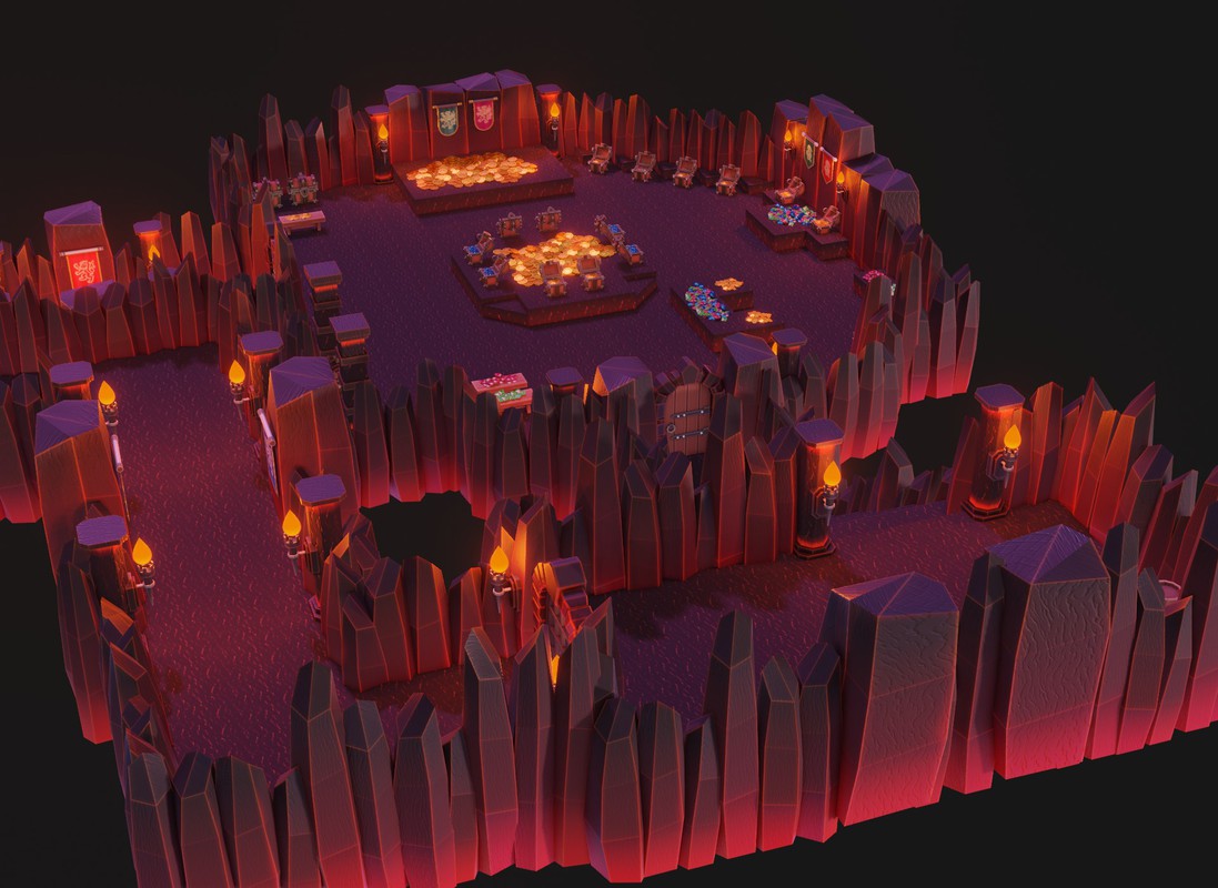 Complete Fantasy Dungeon Creator – Modular 3D Assets + Props + Ambience + SFX