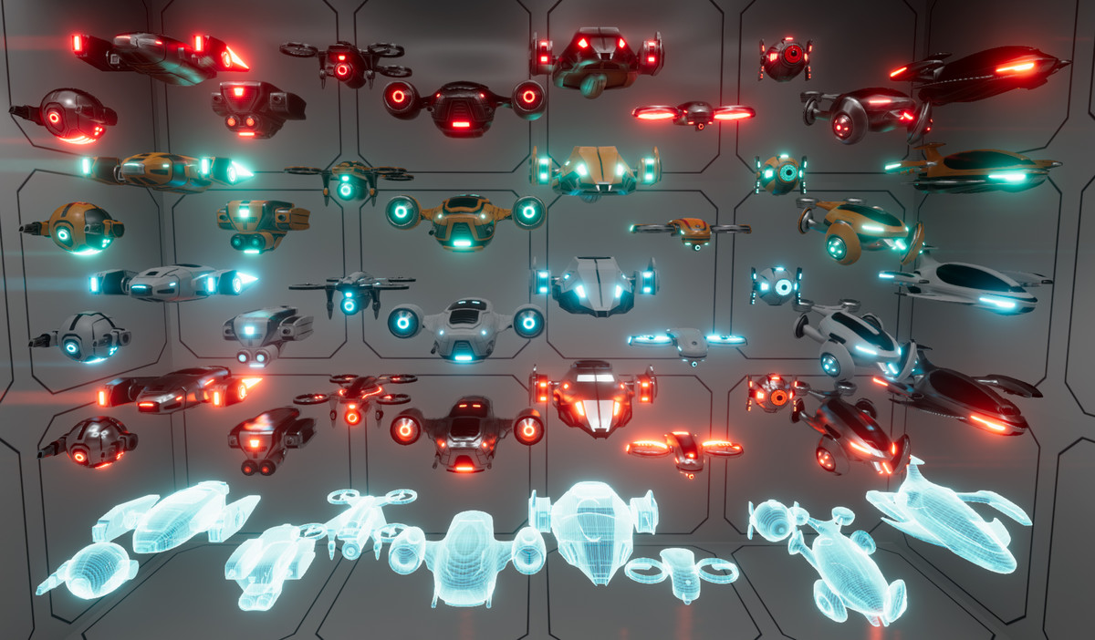 Sci-Fi Battle Drones