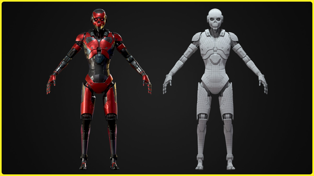 Sci-fi Robot Character 01