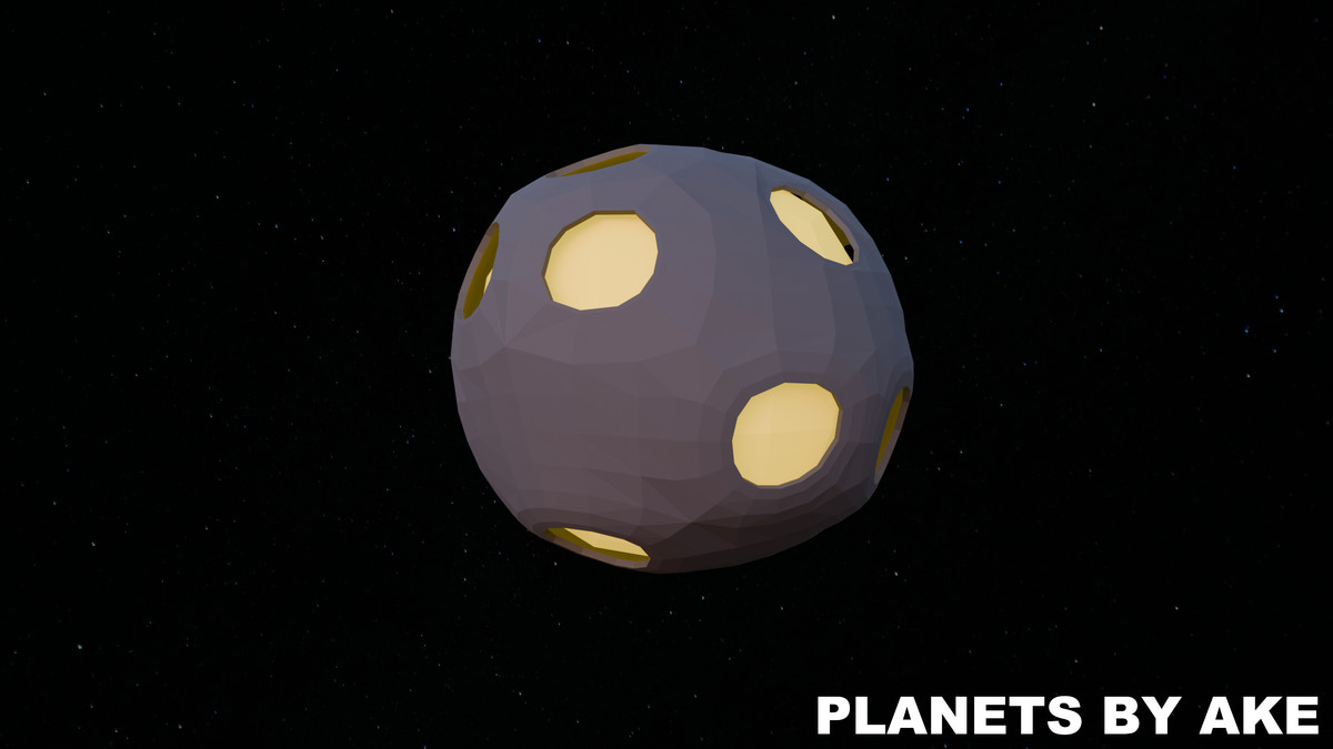 Low Poly Planets by Ake
