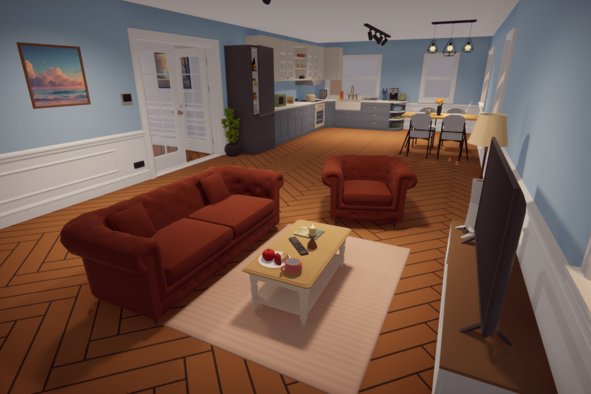 Low Poly Apartment Interior & Exterior