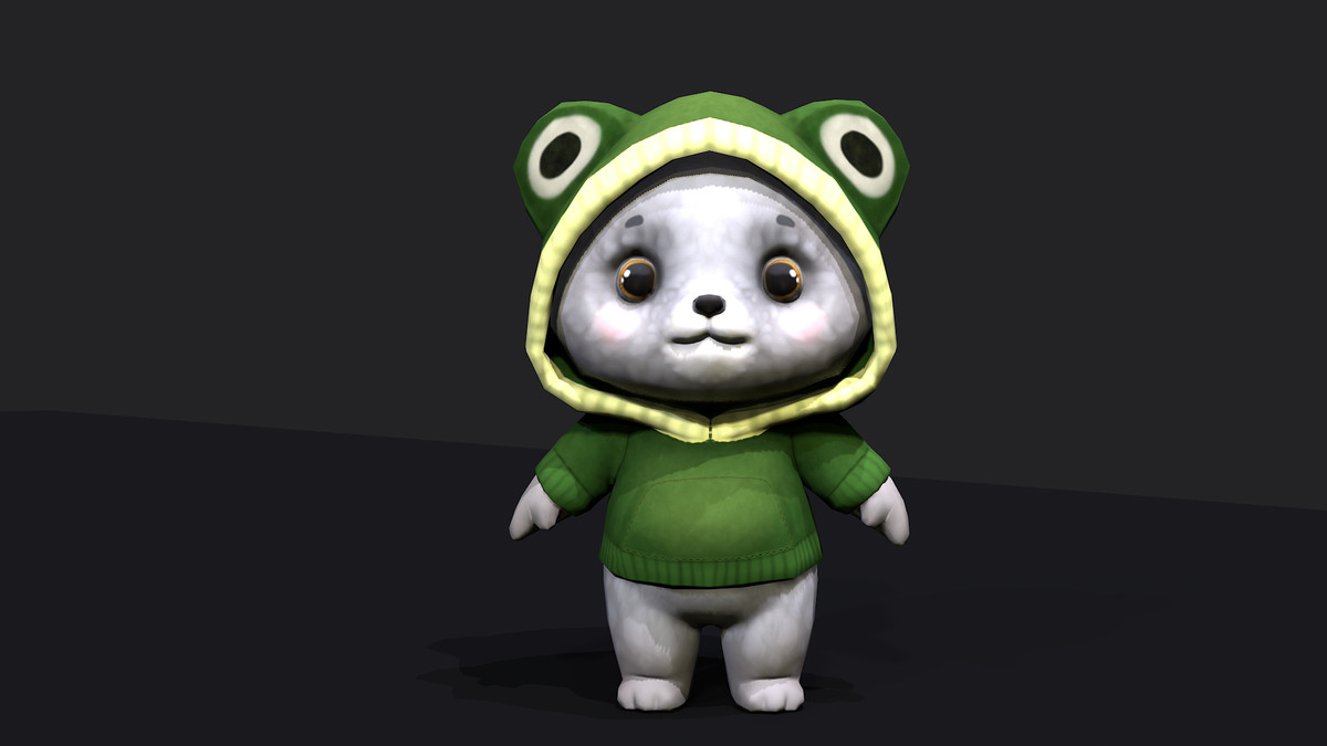 Bear in hoodie