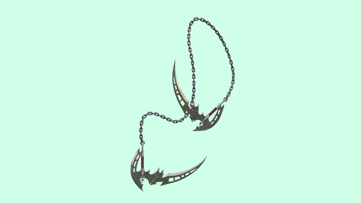 Chain Flail Blade Weapon URP and HDRP Textures