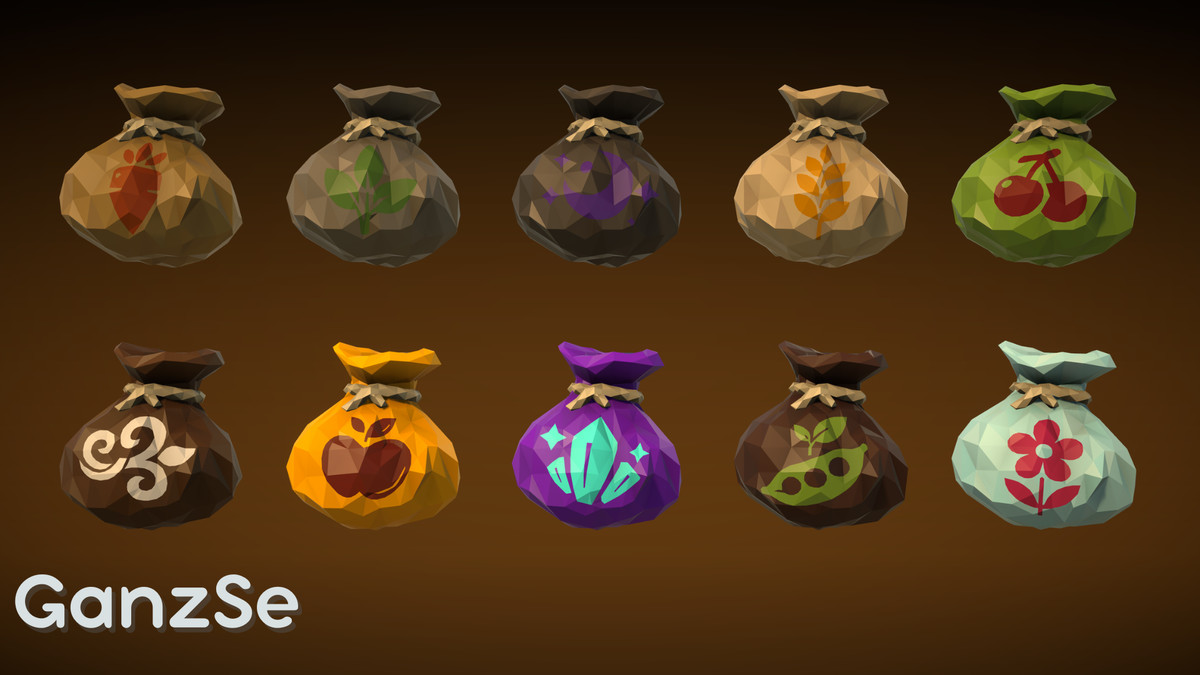 GanzSe Farming - Fantasy Low Poly Props