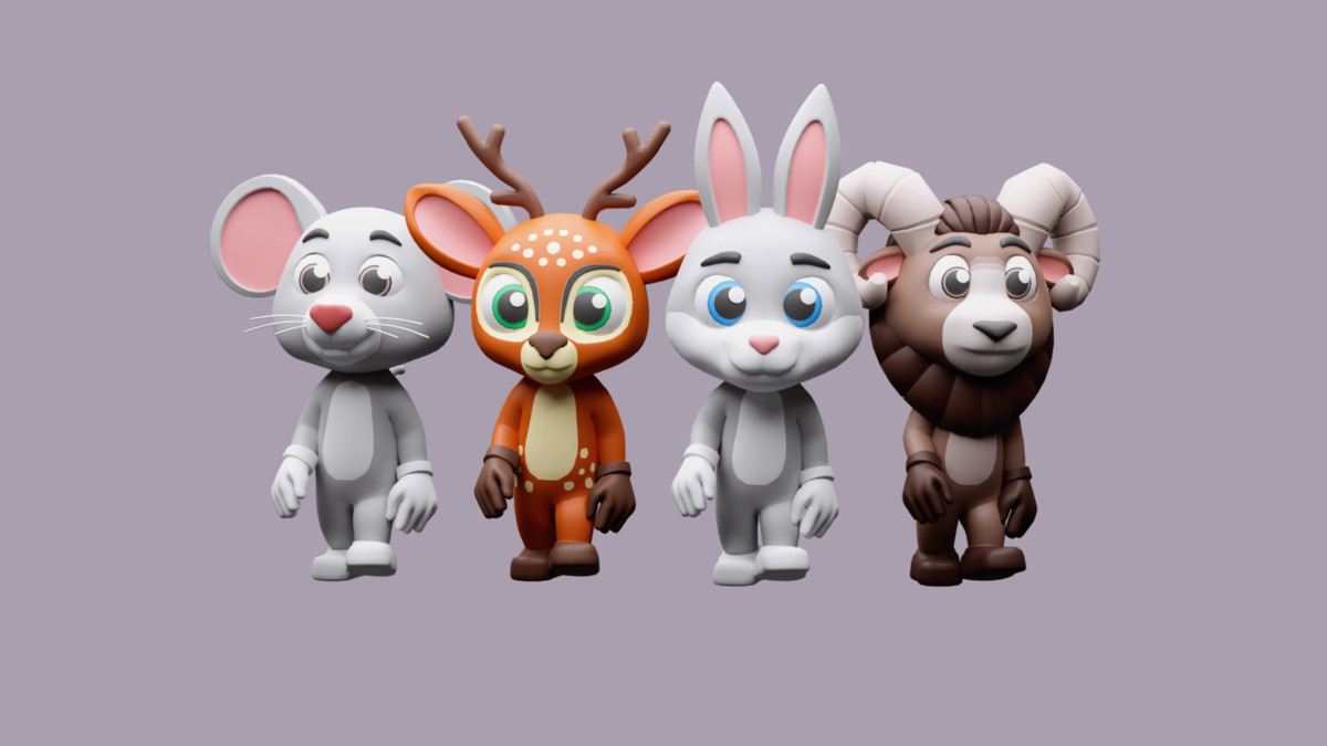 Cartoon characters animals 3 01