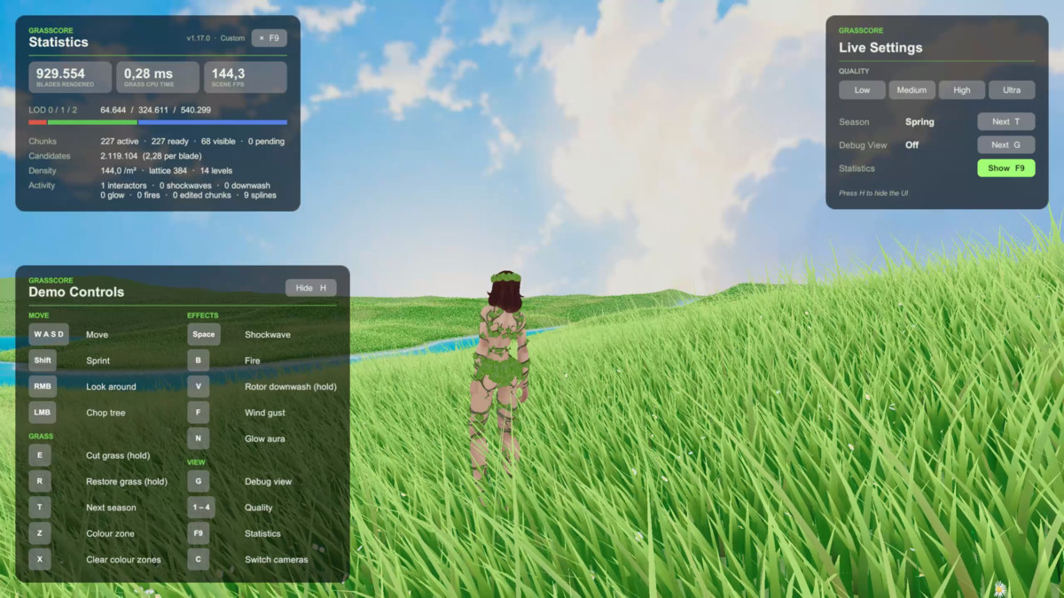 GrassCore - Stylized Grass & Vegetation System