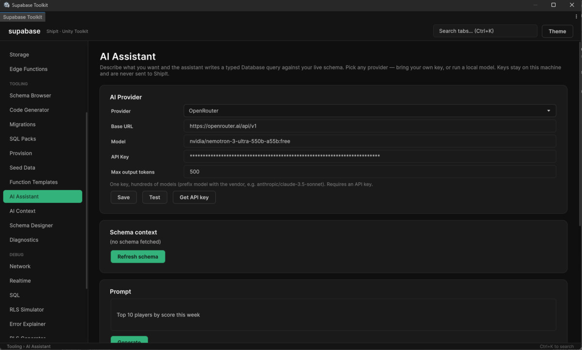 ShipIt Supabase Toolkit