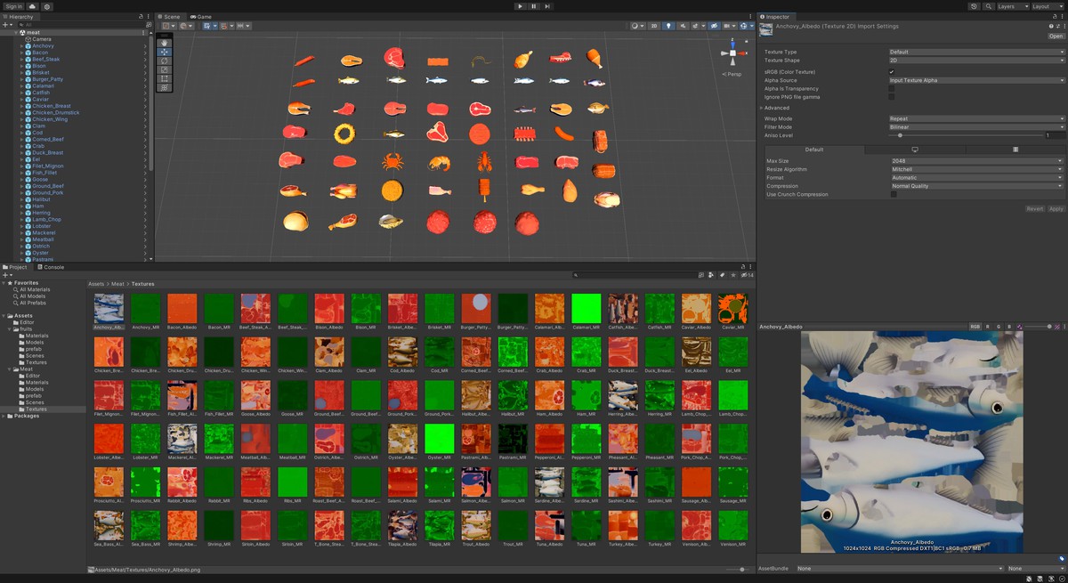 50+ Meat Asset Pack