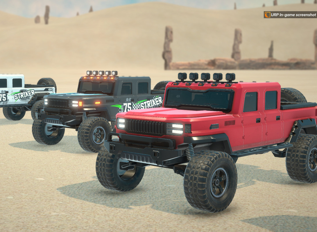 Off-Road Crawler 4x4 Pickup Vehicle Physics