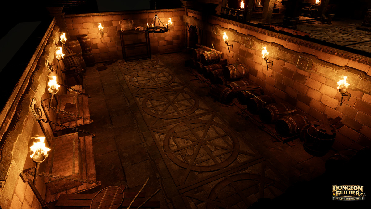 Dungeon Builder: Modular Top Down RPG Environment Kit (Dungeon, Modular Dungeon)
