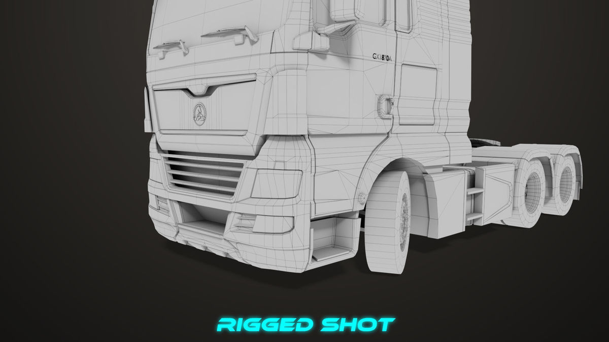 Heavy Truck 04 Chassis Yellow