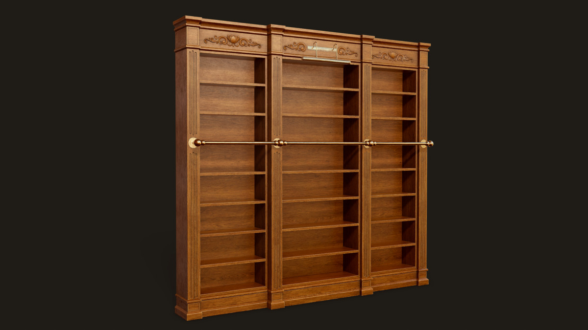 Vintage Bookcase, Books, Papers