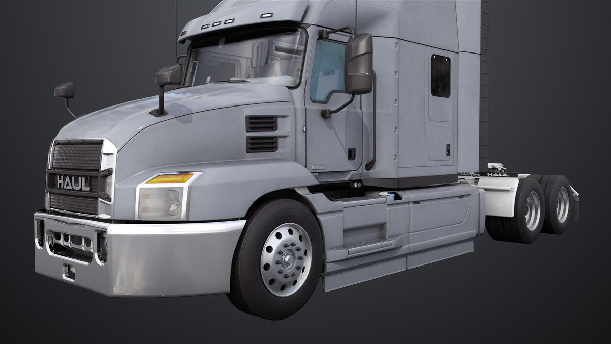 Heavy Truck Chassis 05 Grey Interior URP HDRP Textures