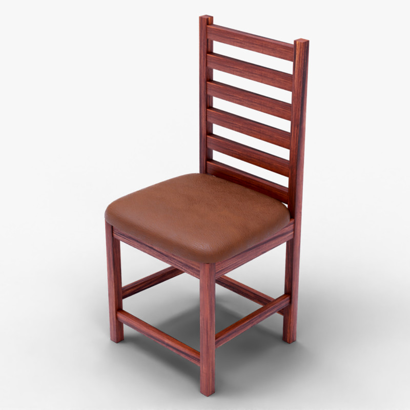 Wooden Chair Mega Pack – 7 PBR Low Poly Pack 3
