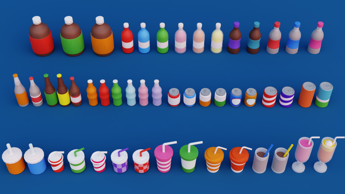 Cartoon Drinks & Beverages Pack