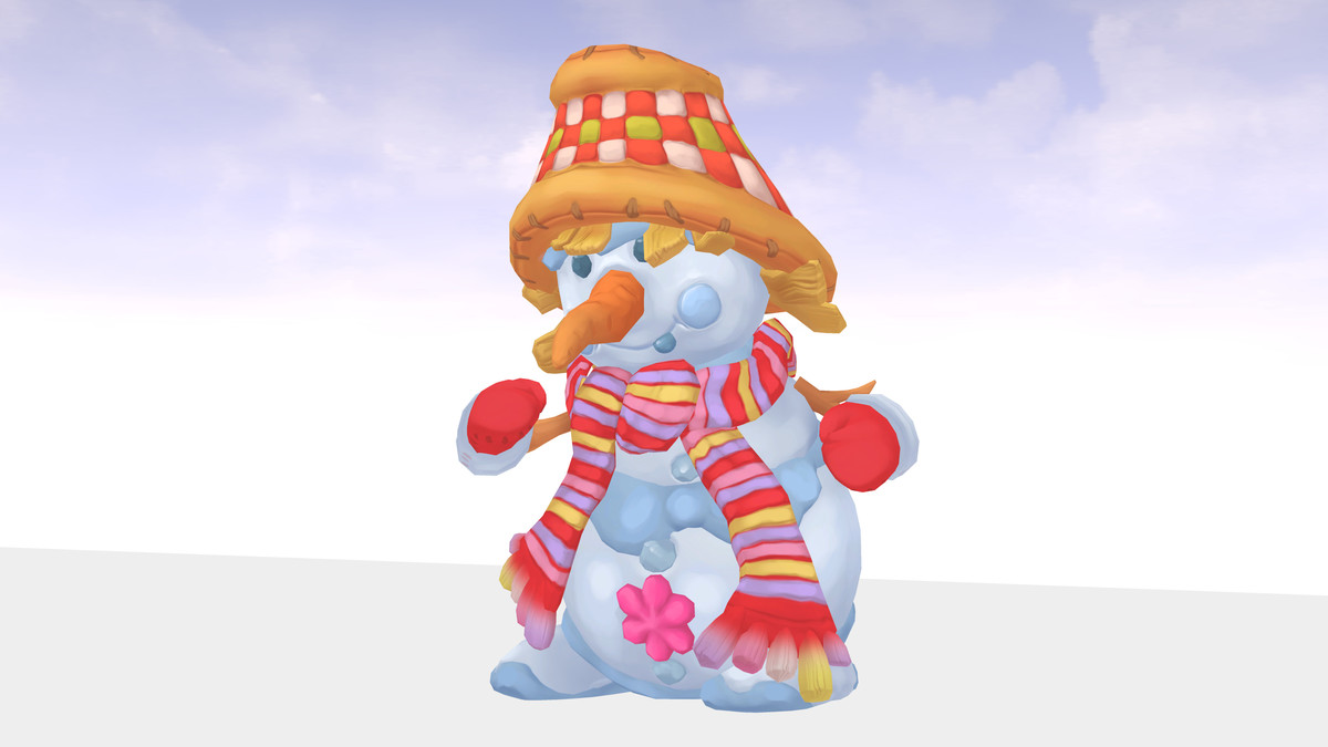 snowman with hat