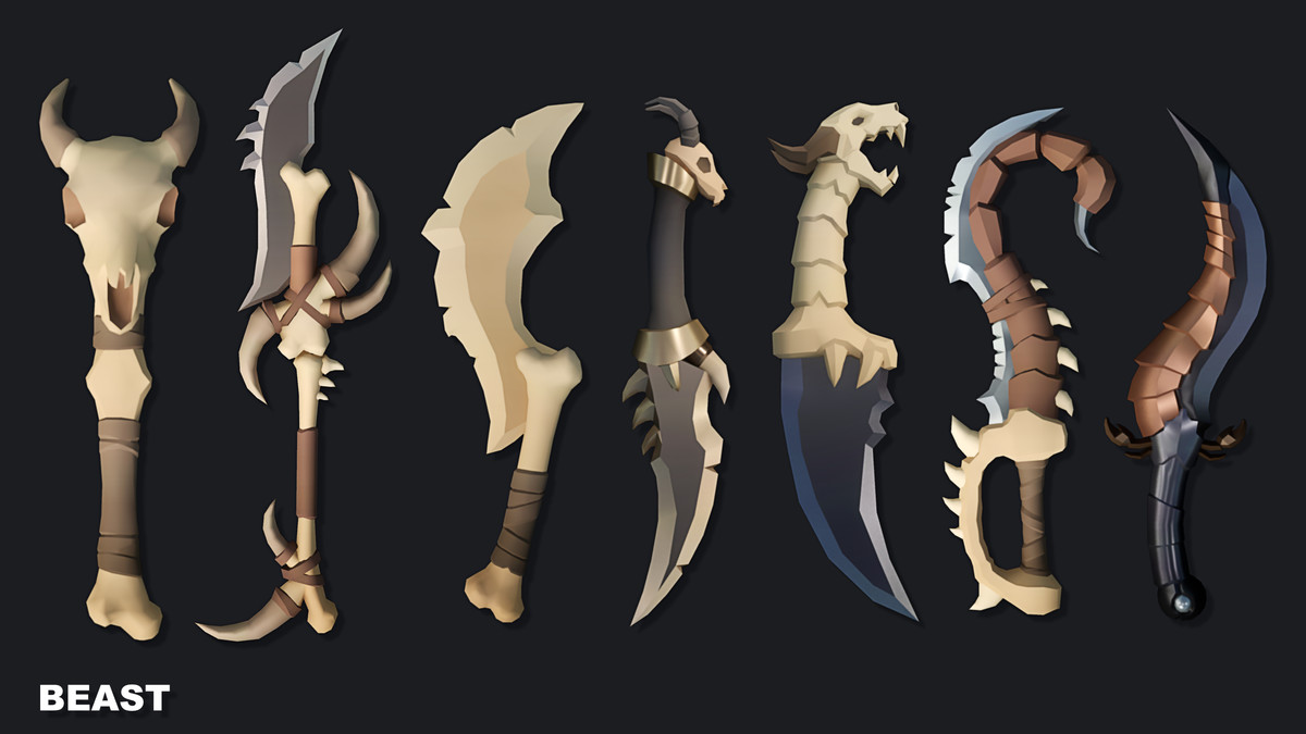 Stylized Desert Fantasy Weapons - Low Poly Asset Pack