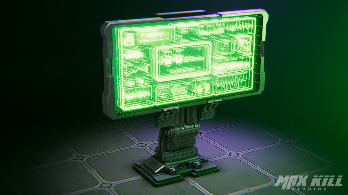 Sci-Fi Hologram Screen Shader