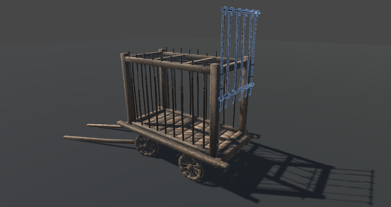 Wooden cart - prison