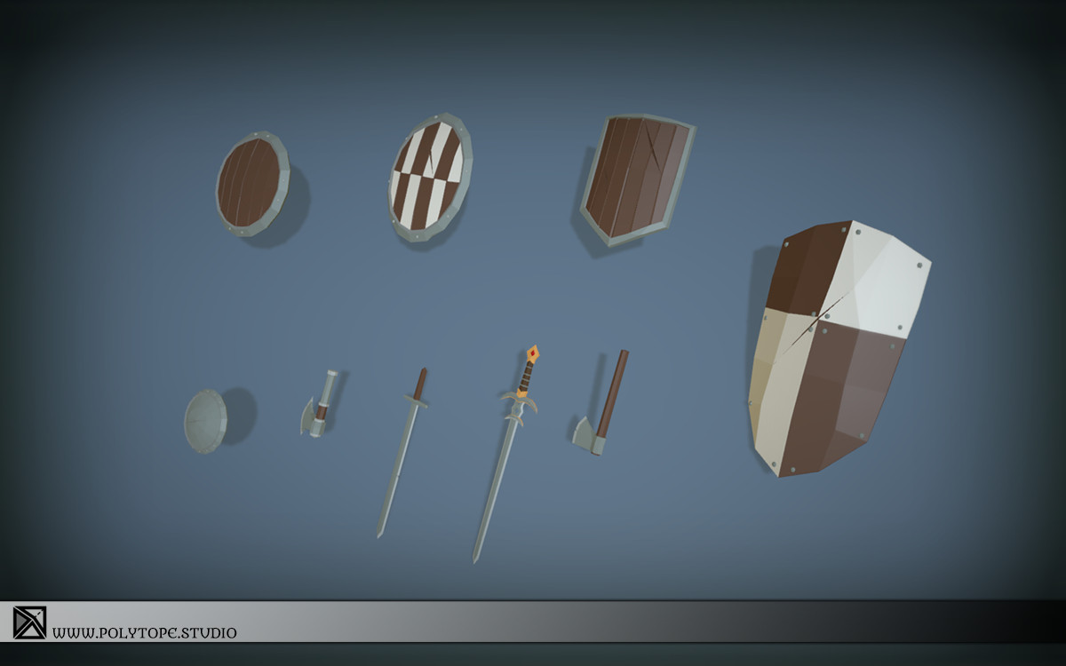Lowpoly Medieval Modular Soldiers v1.2