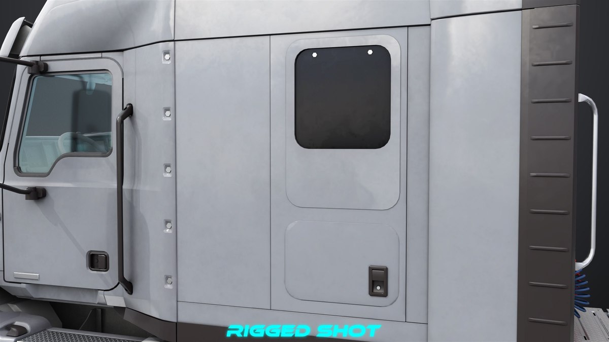 Heavy Truck Chassis 05 Grey Interior URP HDRP Textures