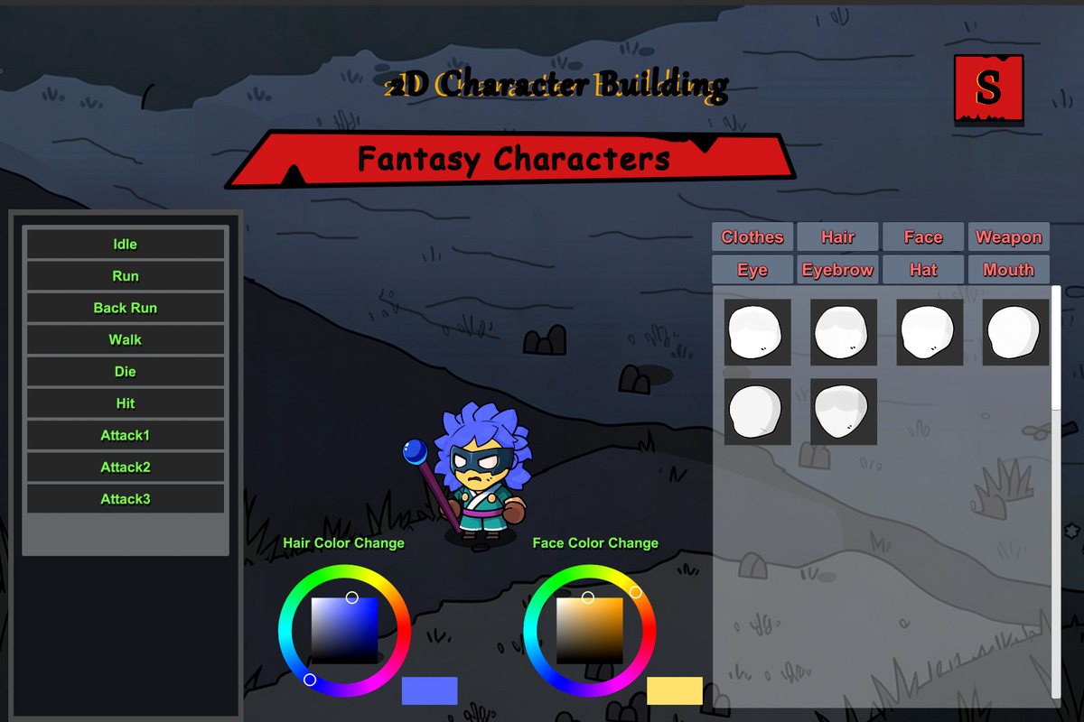 2D Character Building - Fantasy Characters