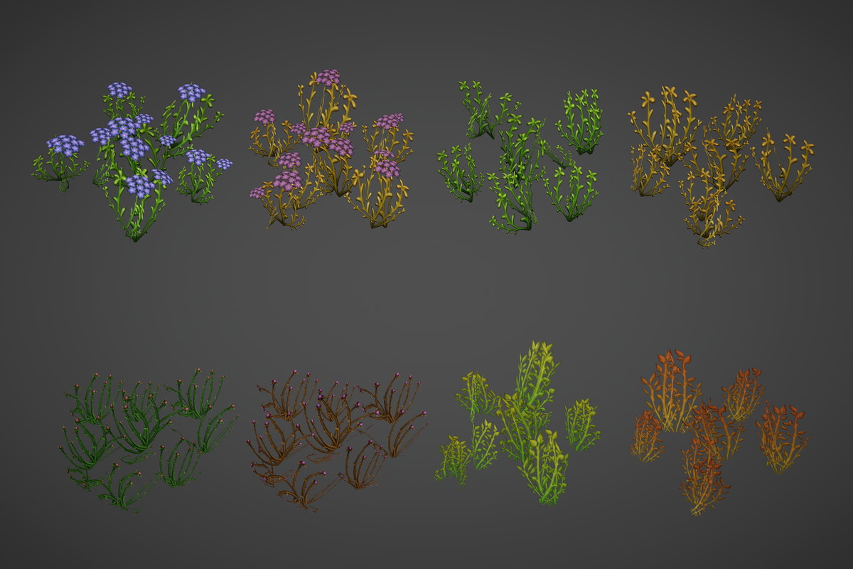 Hand Painted Grass 1