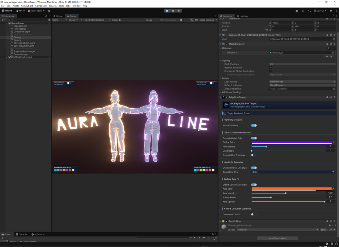 AA EdgeLine Pro - 3D Outline, Animated Edge & Surface Aura FX