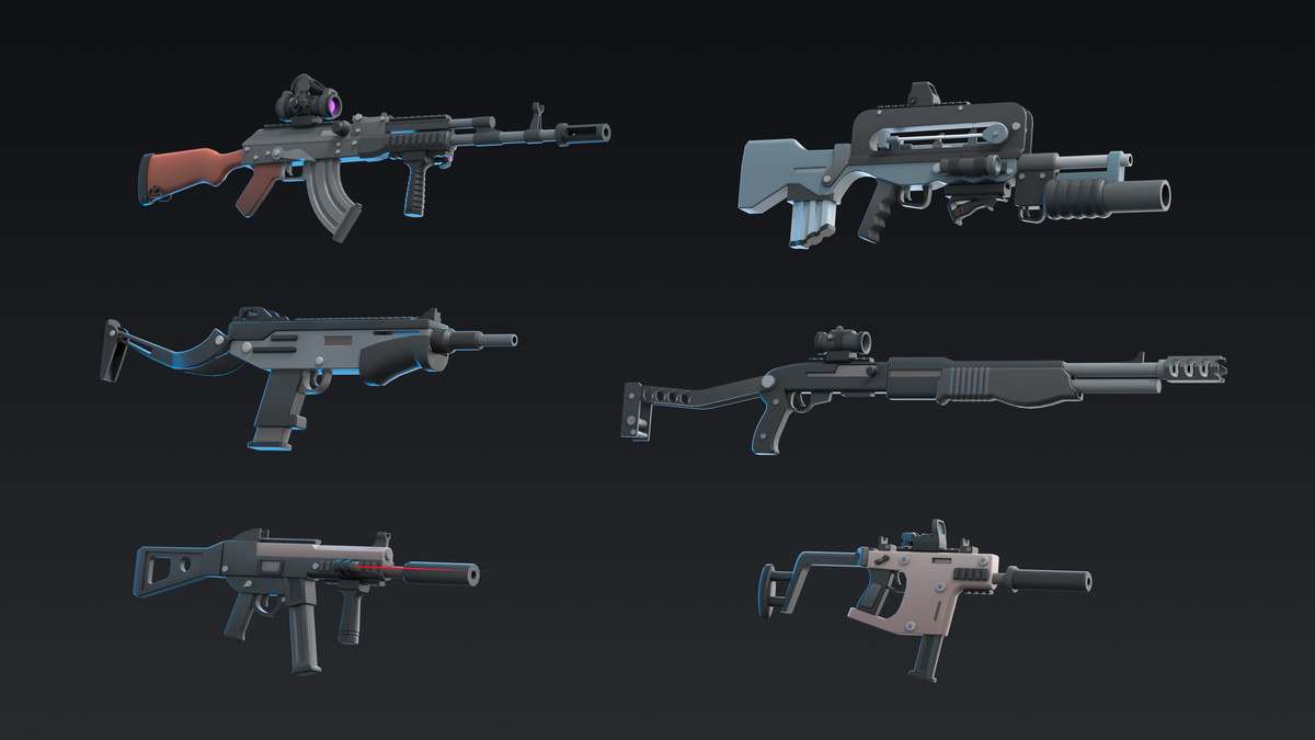 Weapons Mini - Low Poly Asset Pack