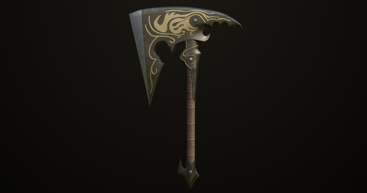 Battle Axe 13 URP HDRP Textures