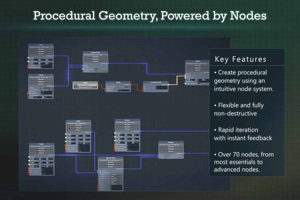 CosmoNode - Runtime Procedural Geometry