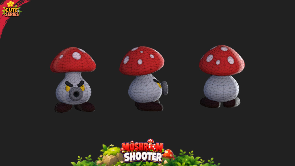 Mushroom Shooter Cute Series