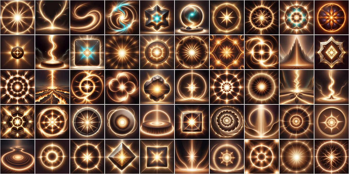 Soft Light Magic Spell Icons Super Bundle1