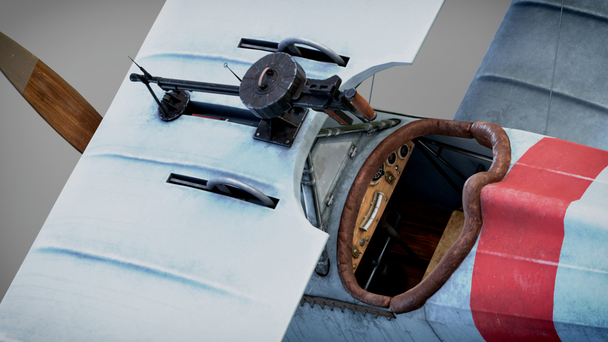 Fighter Nieuport 17 Rigged