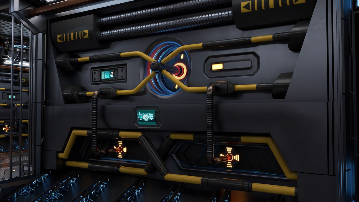 Sci Fi Corridor 01 URP HDRP Textures