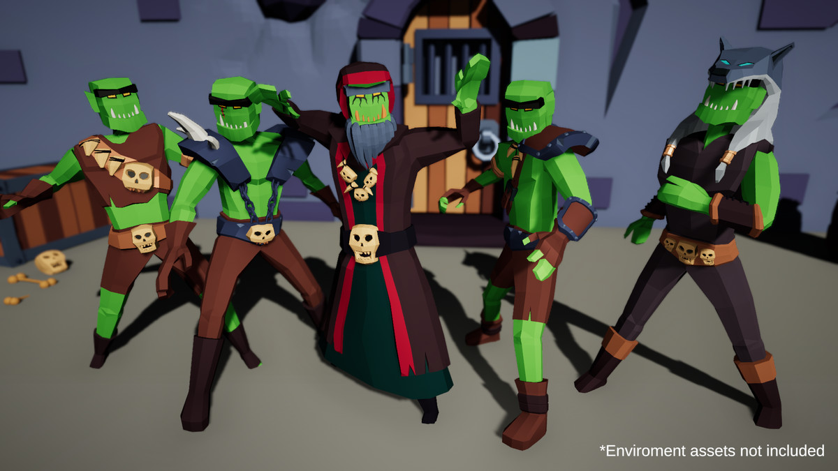 3D Characters Lowpolly Bundle 6