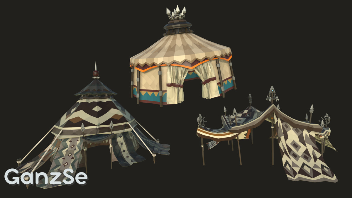GanzSe Mountain Trade Pass - Stylized Low Poly Environment