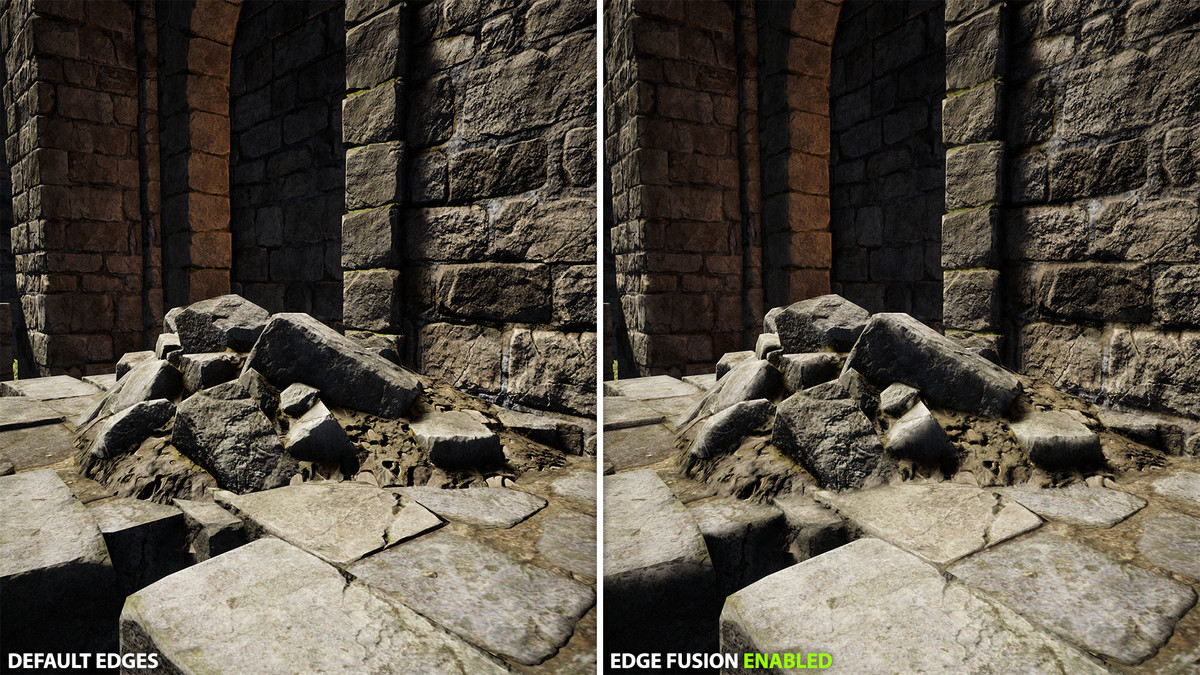 Edge Fusion: Smooth Surface Contacts