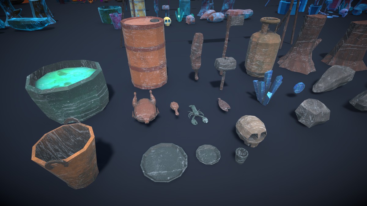 Frozen Poly Props (Lowpoly)