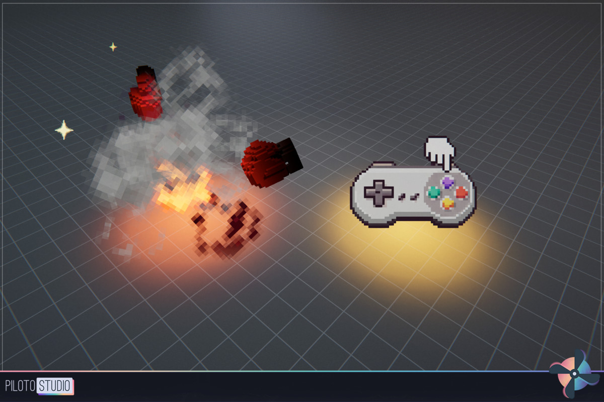 Arcade/Pixel Retro Stylized VFX Starter Kit