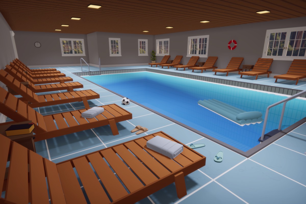 Low Poly Apartment Interior & Exterior