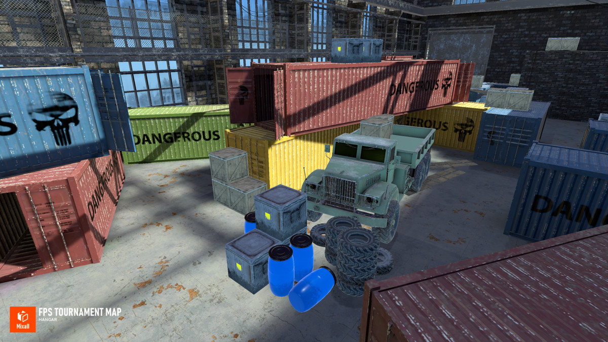 FPS tournament map - Hangar