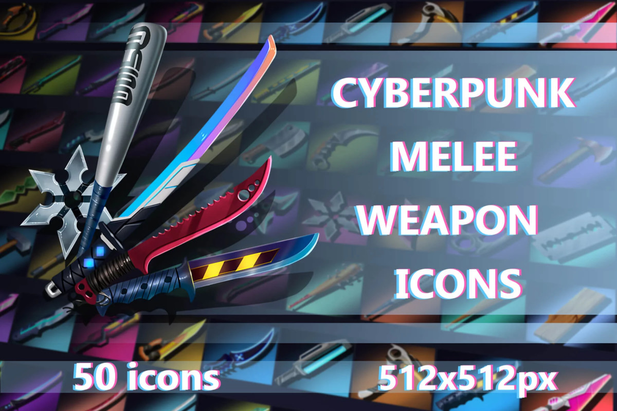 2700 Cyberpunk RPG Icons Pack