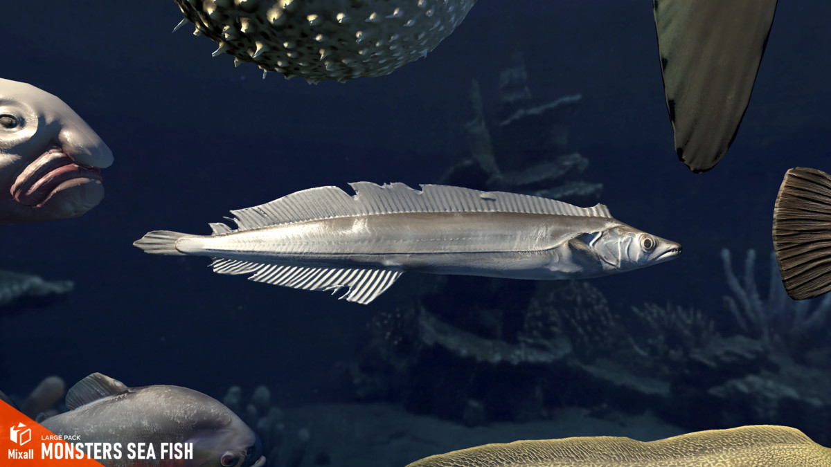 Monsters sea fish - large pack