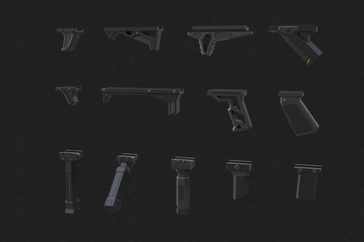 Low Poly Weapon Bundle Pack 3